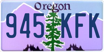 OR license plate 945KFK