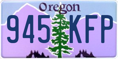 OR license plate 945KFP