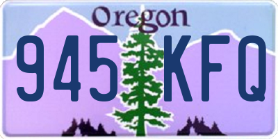 OR license plate 945KFQ
