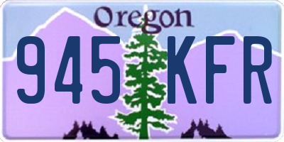 OR license plate 945KFR