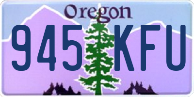 OR license plate 945KFU
