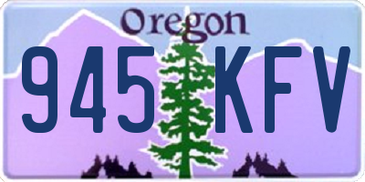 OR license plate 945KFV