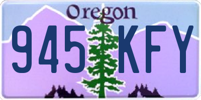OR license plate 945KFY