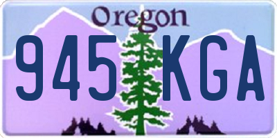 OR license plate 945KGA