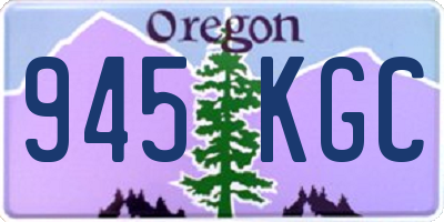 OR license plate 945KGC