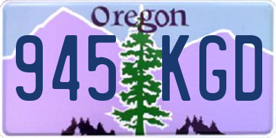 OR license plate 945KGD