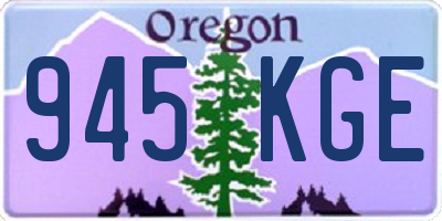 OR license plate 945KGE