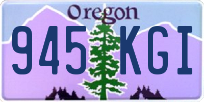 OR license plate 945KGI
