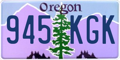 OR license plate 945KGK