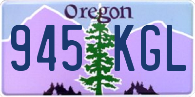 OR license plate 945KGL