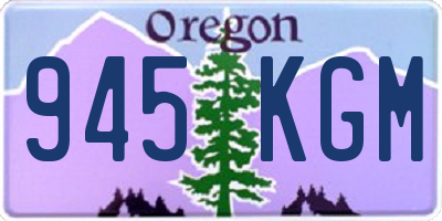 OR license plate 945KGM