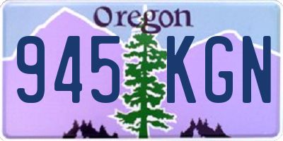OR license plate 945KGN