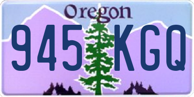 OR license plate 945KGQ