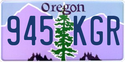 OR license plate 945KGR