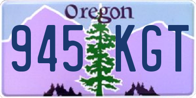 OR license plate 945KGT
