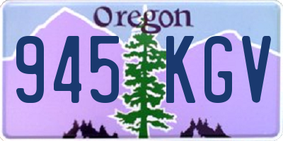 OR license plate 945KGV