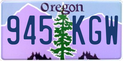 OR license plate 945KGW
