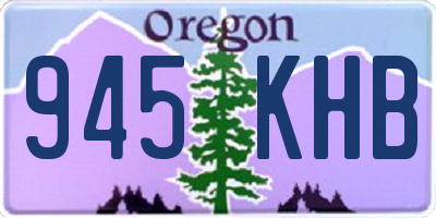 OR license plate 945KHB