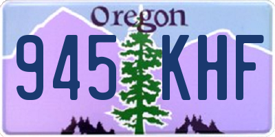 OR license plate 945KHF