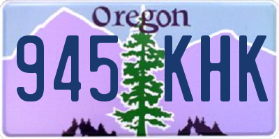 OR license plate 945KHK