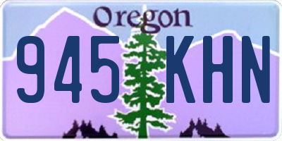 OR license plate 945KHN