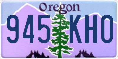 OR license plate 945KHO