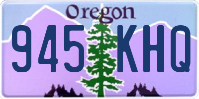 OR license plate 945KHQ