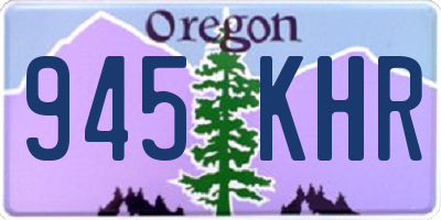 OR license plate 945KHR