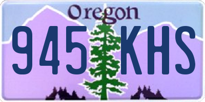 OR license plate 945KHS