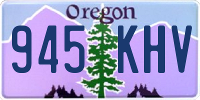 OR license plate 945KHV