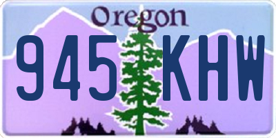 OR license plate 945KHW