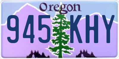 OR license plate 945KHY