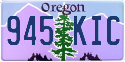 OR license plate 945KIC