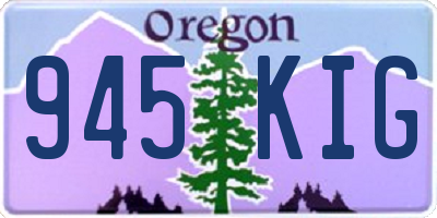 OR license plate 945KIG