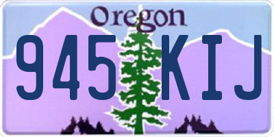 OR license plate 945KIJ