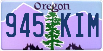 OR license plate 945KIM