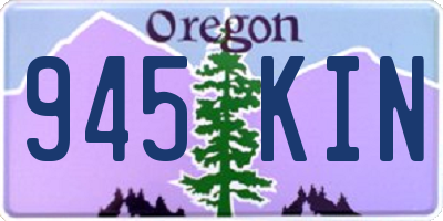 OR license plate 945KIN