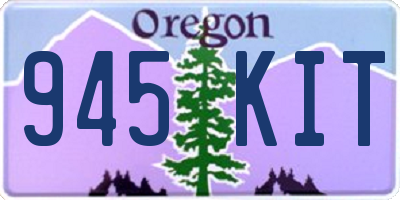 OR license plate 945KIT
