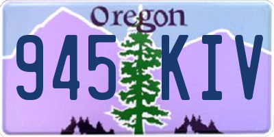 OR license plate 945KIV