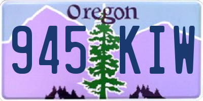 OR license plate 945KIW