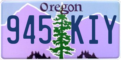OR license plate 945KIY