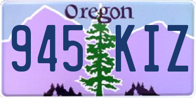 OR license plate 945KIZ
