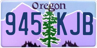 OR license plate 945KJB
