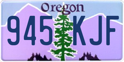 OR license plate 945KJF