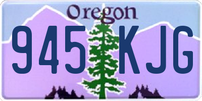 OR license plate 945KJG