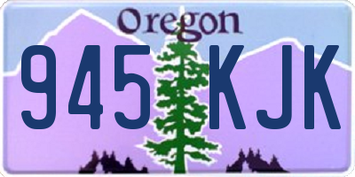 OR license plate 945KJK