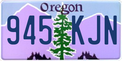 OR license plate 945KJN