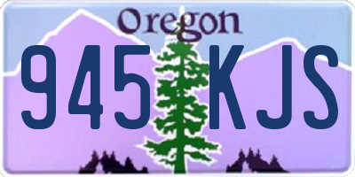OR license plate 945KJS