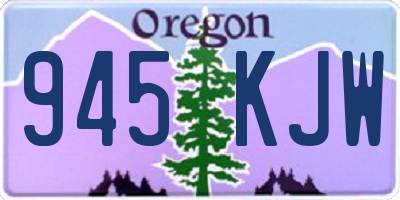 OR license plate 945KJW