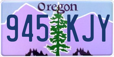 OR license plate 945KJY